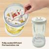 Innovative Wet and Dry Separation Jar Pickles Container with Strainer Hourglass Convenient Storage Jar for Ingredient