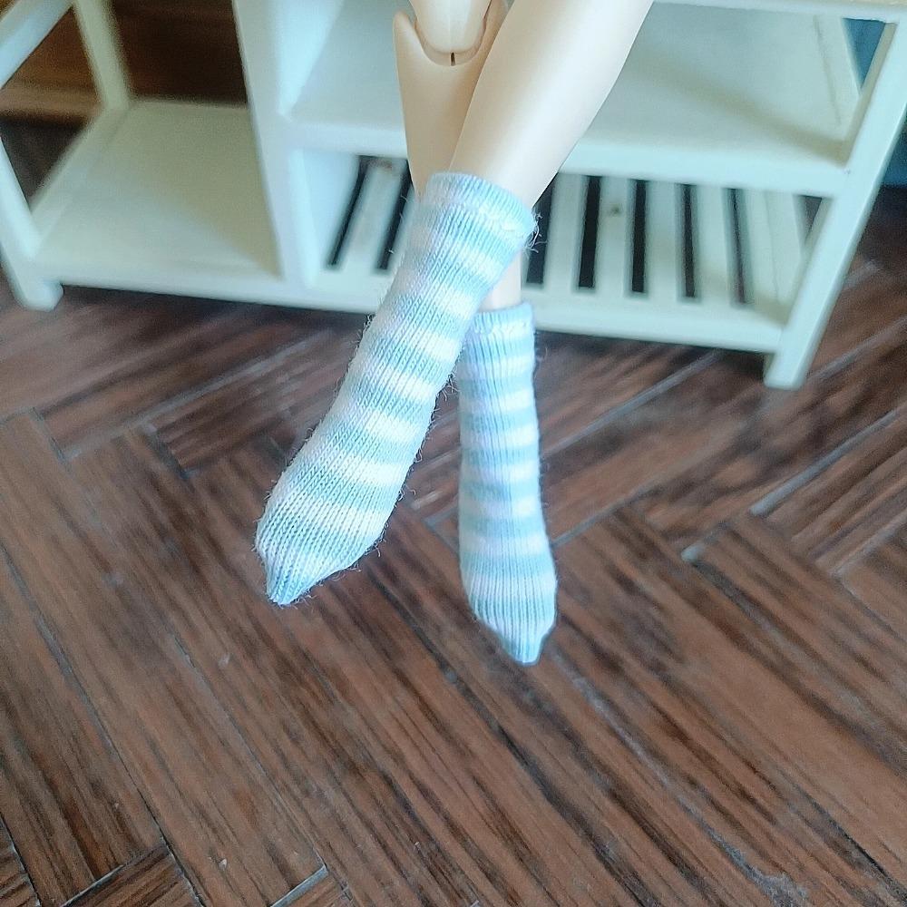 Handmade Blyth ob24 Doll ankle socks for 1/6 Scale, Fits 30cm Body - Soft Knit/Crochet Miniature dolls Accessories