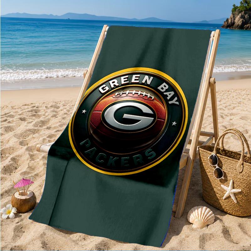 Green Bay Packers Pride Beach Towel, Quick-drying, Easy to Care for, Suitable for Both Fitness and Beach Vacations,Sports Essential