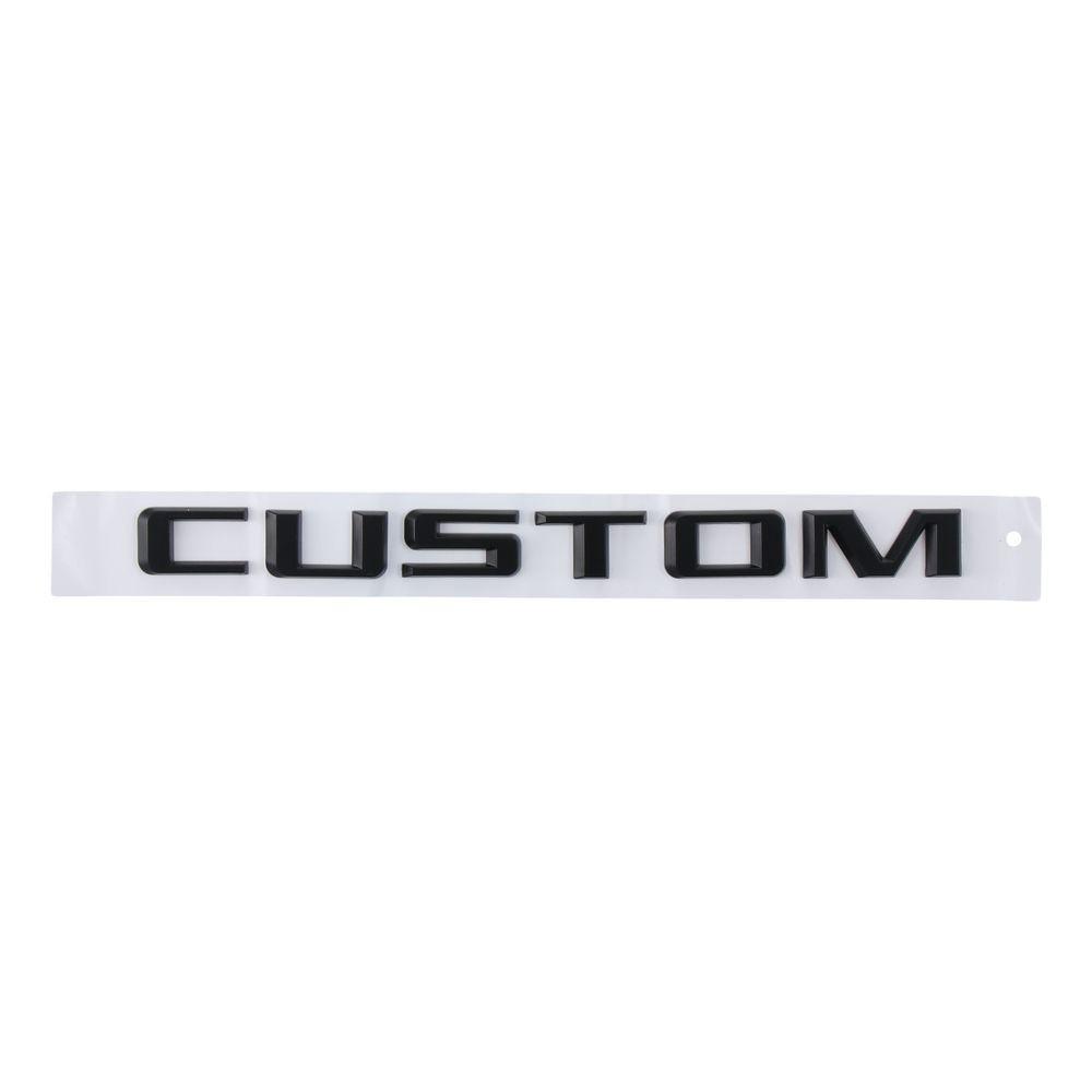 Black CUSTOM Letters Emblems Badge Car Rear Trunk Tailgate Decals for Silverado 2019-2020