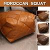 Moroccan PU Leather Pouf Ottoman Square Futon Footstool Home Tatami Unstuffed Cushion Sofa Bean Bag Ins Living Room Decor Craft