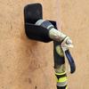 Wall Mounted Hose Nozzle Bracket with Securing Screws Leak Hole for Garden Outdoor Irrigation System Storage
