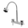 RV Kitchen Faucet with Flexible Arc 360 Degree Rotatable Dual Function Sprayer for Motorhomes Travel Trailer Camping Car