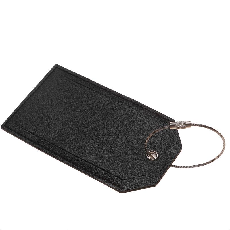 PU Leather Luggage Tag Suitcase Identifier Label Bag Tags for Boarding Bag Tag Travel Accessories