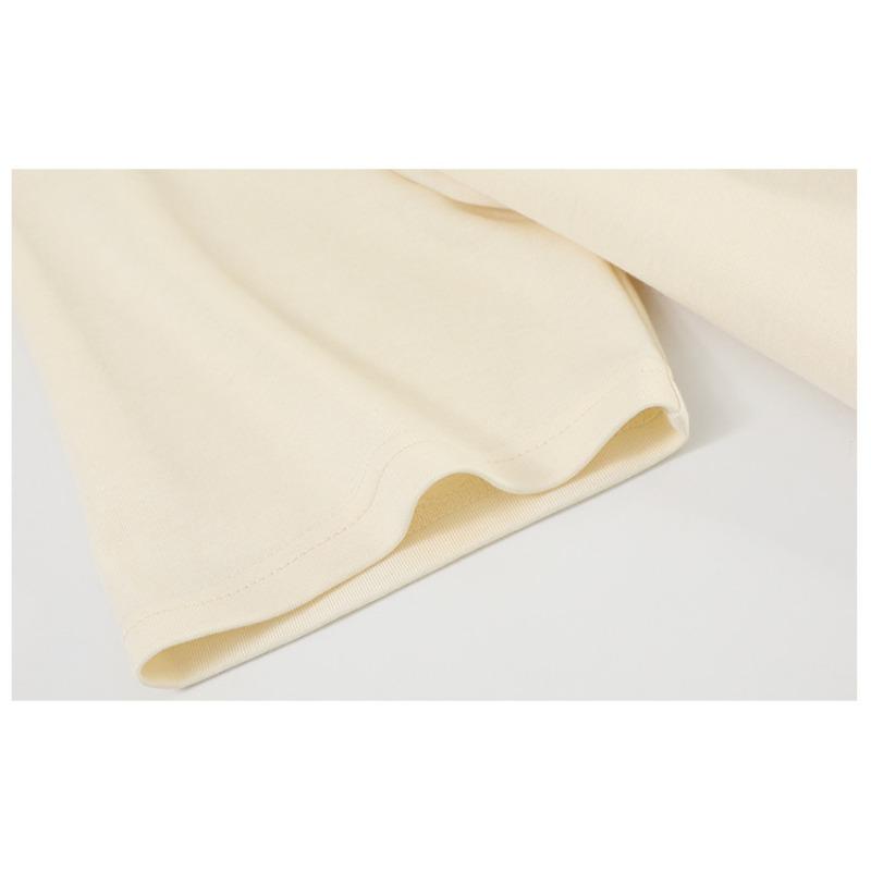 Summer Women's T-shirt Tulip Printed Plus Size Round Neck Positive Shoulder Short Sleeve Top