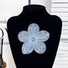 Mesh Lace Organza Floral Patch Corsage 3D Organza Applique  Clothing DIY Accessories