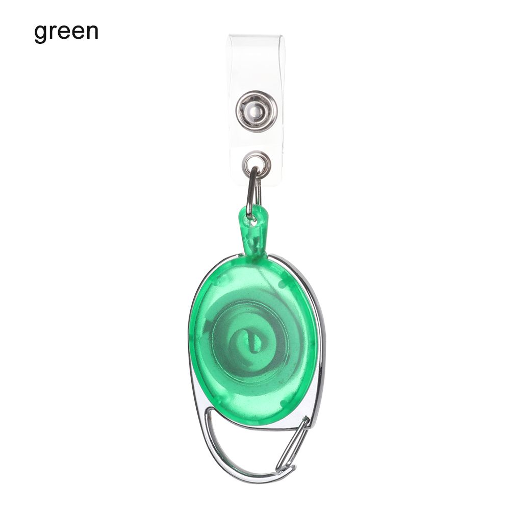 1 шт. Модный прочный зажим для ID-карты с именем, клипса против потери, выдвижное кольцо для ключей, держатель для бейджа, шнурки