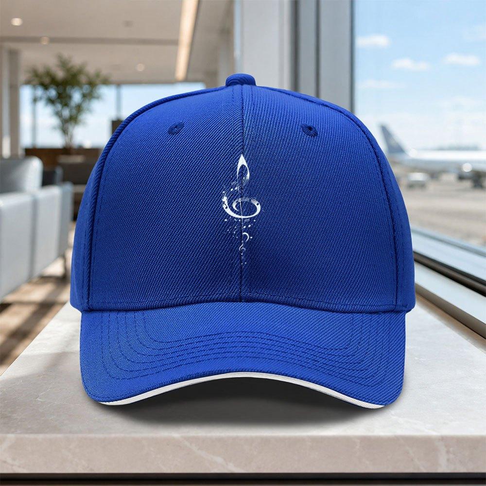 Adjustable Treble Clef Musical Note Baseball Cap for Unisex Women Lightweight Printed Hat for Outdoor Weddings Parties