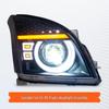 03-09 Toyota Prado LC120 Фара в сборе с двойной линзой-проектором и последовательным указателем поворота