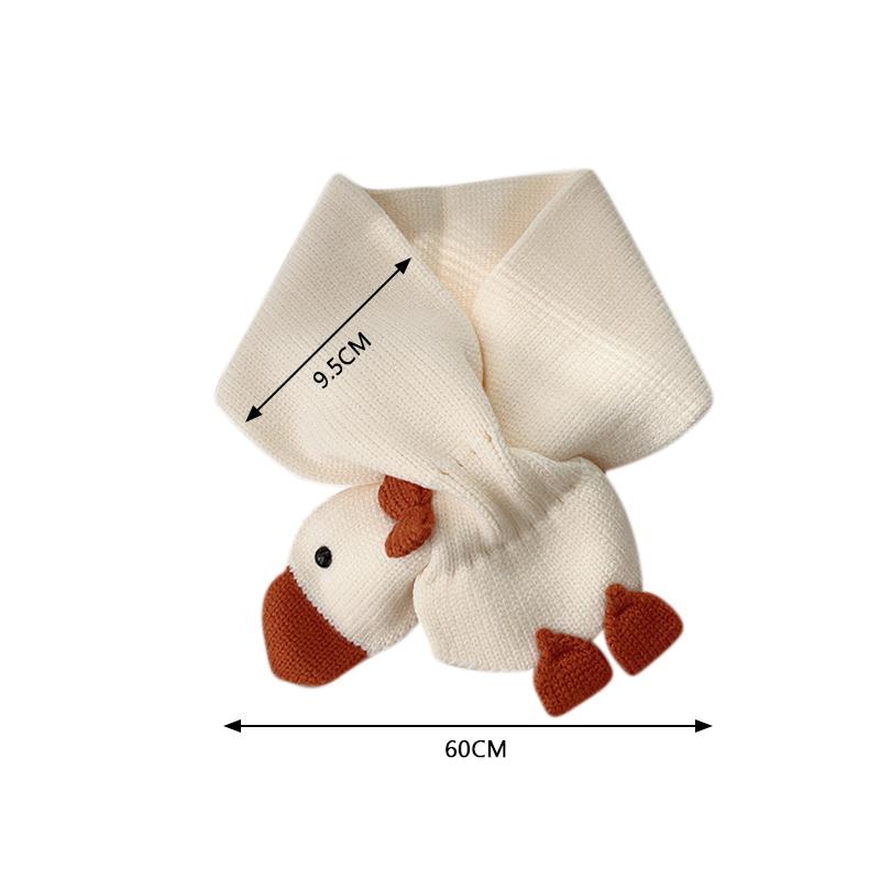 Корейский детский шарф, милый детский шарф с изображением животных, шарфы для мальчиков и девочек, осенне-зимний теплый вязаный шарф, модные детские аксессуары