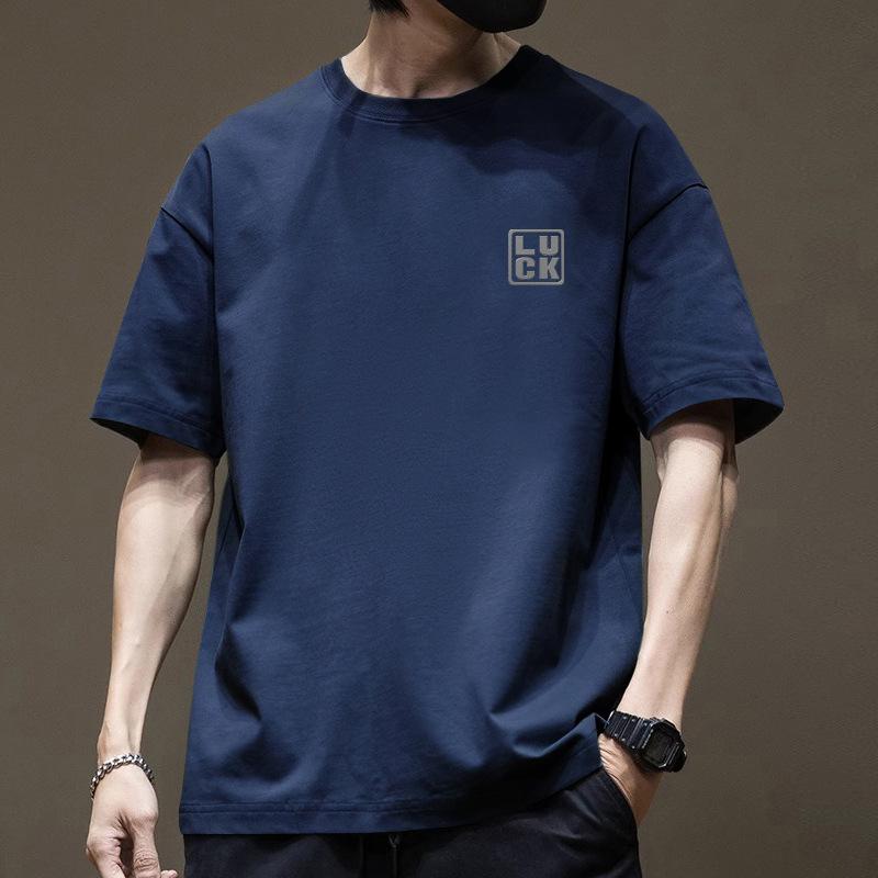 Минималистичные спортивные футболки с принтом, мужские футболки с коротким рукавом, хлопковые летние топы