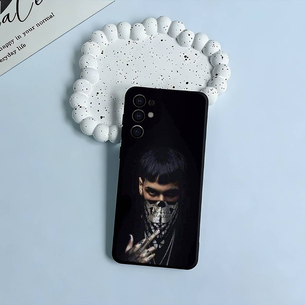 Латинский Трэп- A-Anuel- A-A Мягкий Силиконовый Чехол для Samsung S25, S24, S21, S22, S23, S30, Ultra, S20, Plus, FE, Lite-Черный