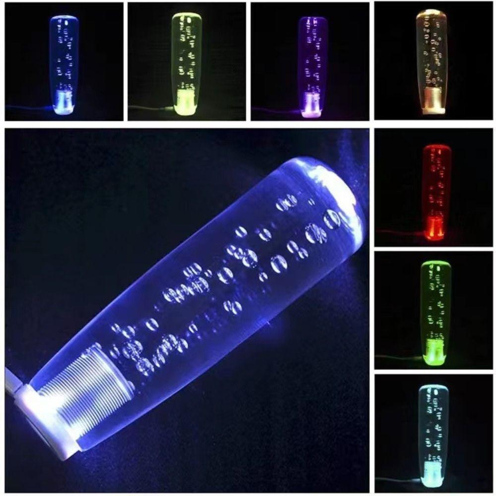 Shift Head Car-styling Car Shift Knob LED Light Shifter Manual Gear Stick Knob Bubble Shifter Lever
