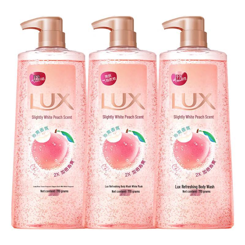 LUX Bubble Refreshing Peach Scent Shower Gel