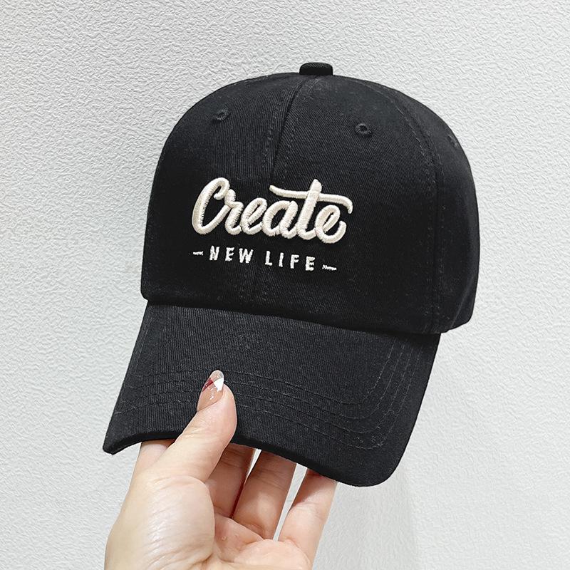 Летняя бейсболка с вышивкой: Модный солнцезащитный козырек в корейском стиле для женщин и мужчин