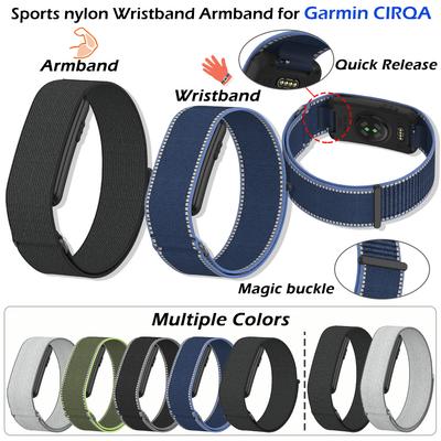 Нейлоновый ремешок для Garmin CIRQA Дышащий нейлоновый браслет на запястье Регулируемый прочный спортивный браслет для часов Garmin CIRQA
