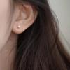 Серьги-пусеты из стерлингового серебра 925 пробы с жемчугом в форме ракушки Beixi - Элегантные, простые, в холодном стиле, ювелирные изделия для женщин