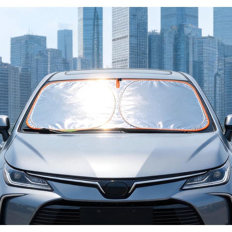 Heat Insulating Foldable Car Windshield Sun Cover UV Shield Front Window Sun Visor Practical Auto Sun Protection Accessory