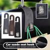 Car Seat Headrest Hook Universal Hidden Suede Seat Back Hanger For Opel ADAM ASTRA J K CORSA E INSIGNIA MOKKA VIVA Meriva
