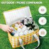 Zip Pack Spring Day Picnic Bag Camping Food Storage Bag Thermal Insulated Cooler Box Food Hand Bags