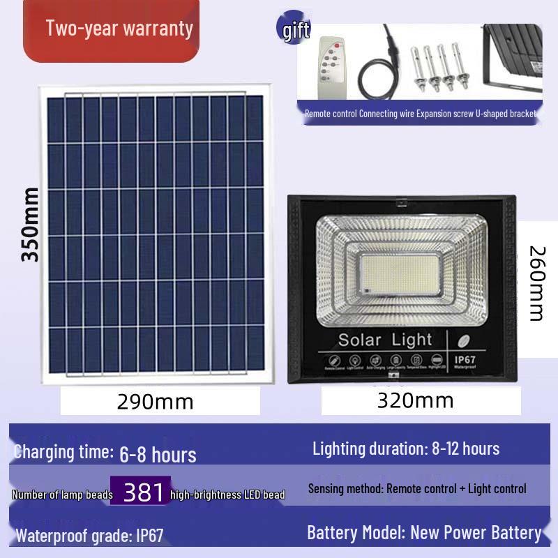 Уличные суперяркие солнечные фонари для улицы и двора - Водонепроницаемые для использования во дворе и дома