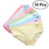 10Pcs Women's Cotton Blend Panties Briefs Lingerie Shorts Underwear Thongs