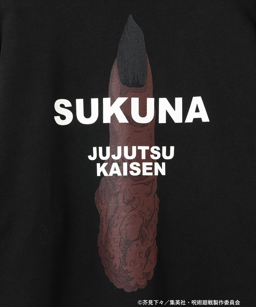 BEAMS MANGART Jujutsu Kaisen Сукуна Свитшот Черный Аниме Япония Уличная одежда