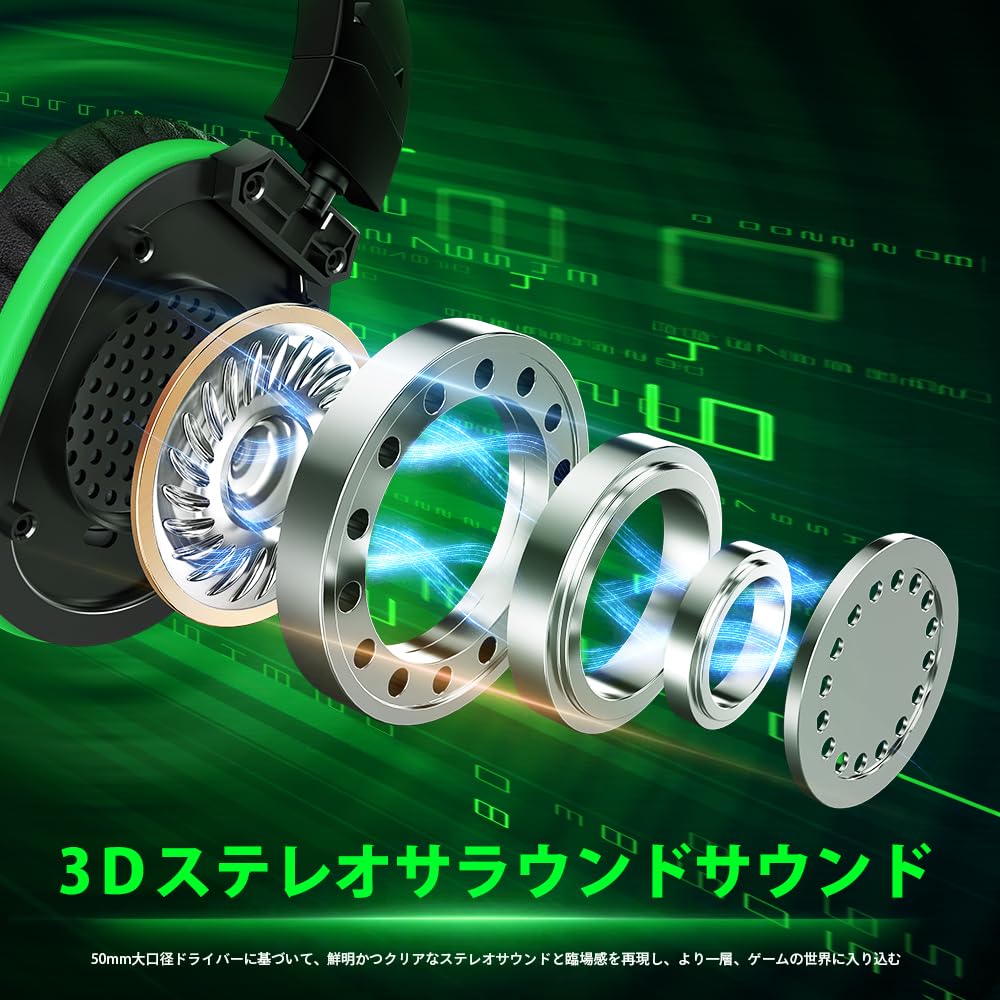 Игровая гарнитура WolfLawS X3, беспроводная Bluetooth-гарнитура с шумоподавлением, микрофон, 3D-стерео, 50-мм драйвер, 60 часов непрерывного использования, низкая задержка, FPS-игры