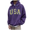 Men's Loose Printed Hooded Sweatshirt Men's Casual Fashion Sports Sweatshirt