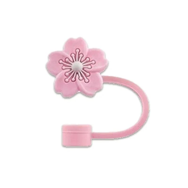 1 шт. Колпачок для соломинки для бутылки для воды Милые колпачки для соломинок в виде цветка бегонии 10 мм Колпачок для соломинки для тамблеров 40-20 унций Аксессуары