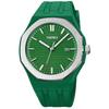 Watch Simple High School Student Silicon Sports Waterproof Arm Watch Stylish Casual Brand Analog Quartz Watch Large Date Fluorescent Present Green