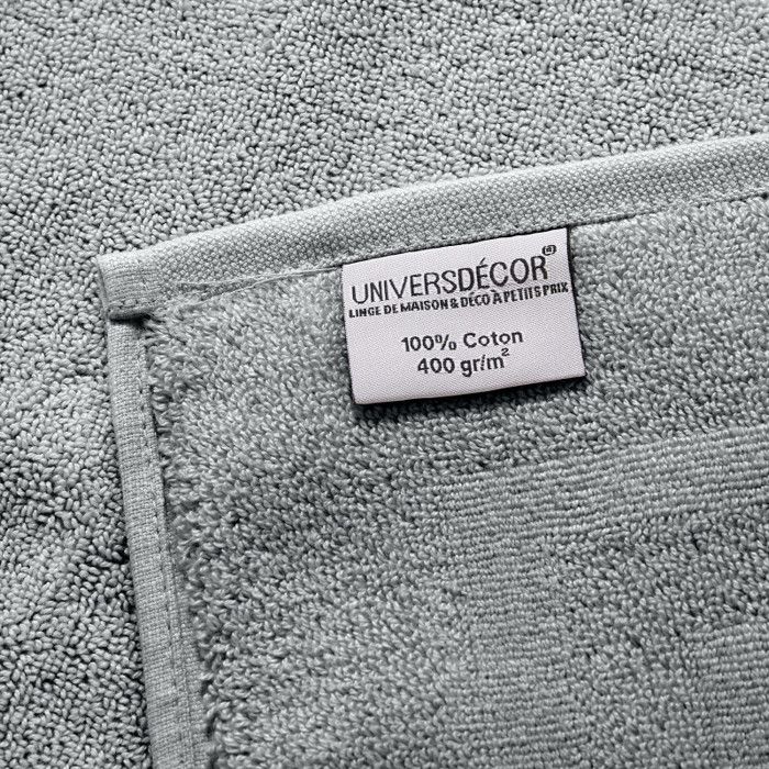 Lot de 6 serviettes de toilette éponge "Spa" 50 x 100 cm / 400 gr/m² - "Spa" Perle