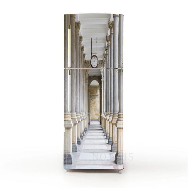 Ретро пляжные наклейки в горшках для покрытия холодильника, виниловая пленка для мебели, наклейка на обои, ПВХ Vinilo Frigorifico