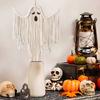 Хэллоуин Привидение Украшения Ручной работы Кисточка Привидение Белая Веревка Привидение Декор Подвесное Привидение Настенное Искусство Подарок