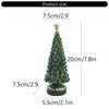Miniature Christmas Tree Ornament Tiny Resin Holiday Tree Table Decoration For Mantels Dining Table Holiday Centerpieces