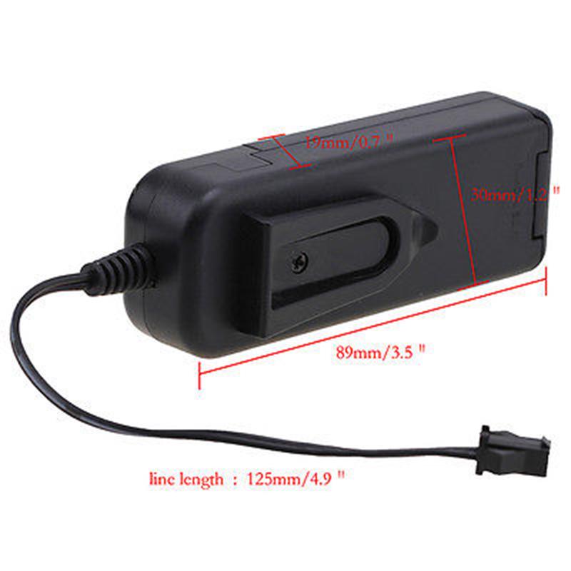 Универсальный инвертор-драйвер для EL-провода, USB 3В/5В/12В, автомобильный прикуриватель, батарейный отсек, контроллер для светодиодной неоновой светящейся ленты, DIY-освещение атмосферы