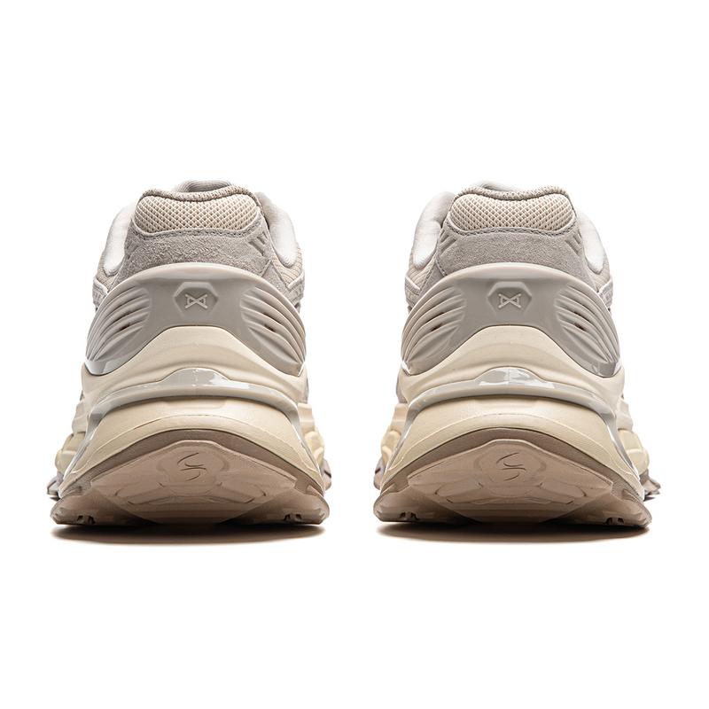 Li Ning Lijun BOW Trend Series универсальные повседневные туфли с низким верхом мужские повседневные туфли светло-серого цвета AZGU061-1