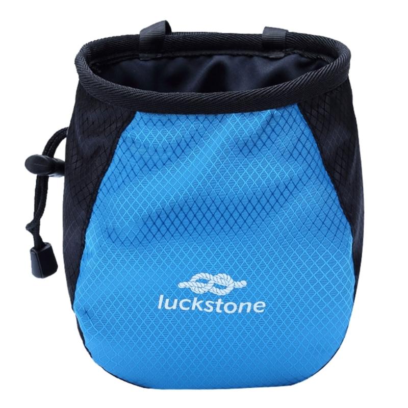 Rock Climbing Chalk Bag Drawstring Closure Bag Adjustable Bouldering Chalk Bag Bucket  for Gym Climbing, Gymnastic