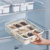 Durable 9 Grids Divided Serving Tray Dustproof Fresh-keeping Seasoning Storage Box Snack Fruits Food Box Kitchen Supplies