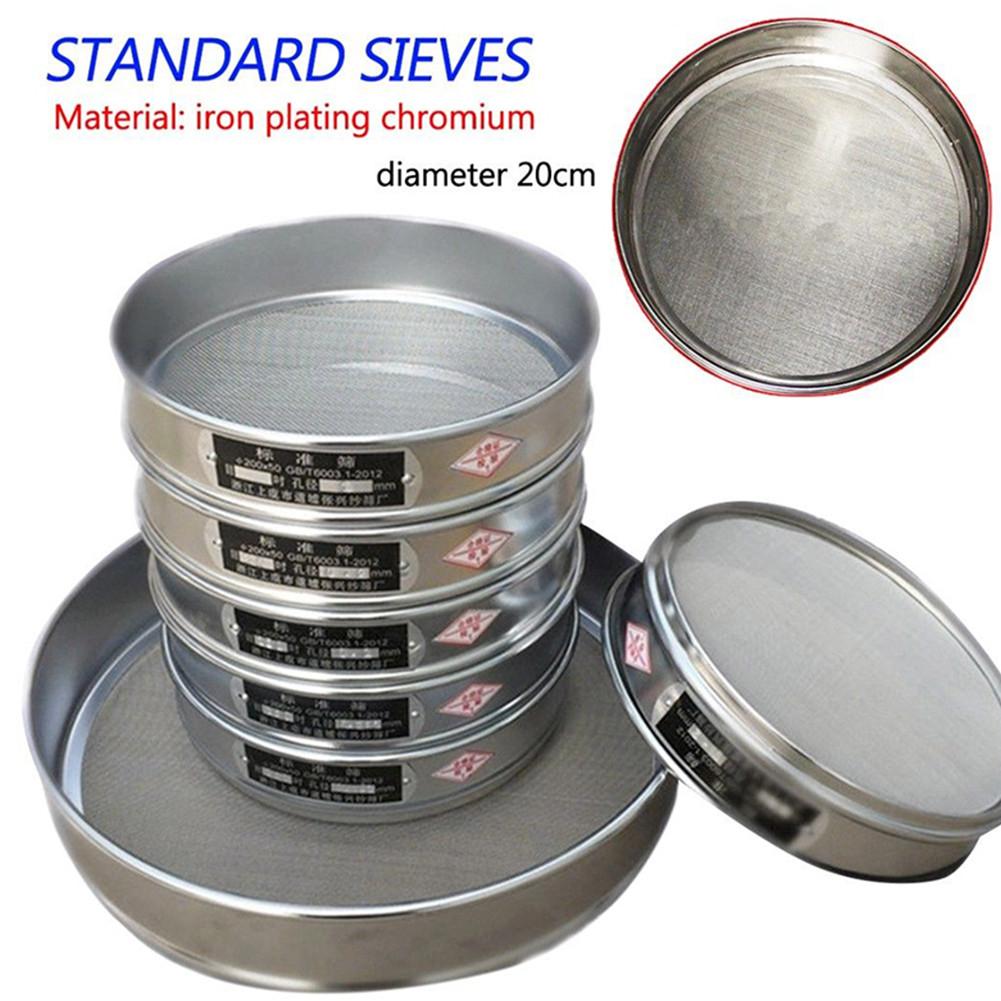 Aperture Range from Fine to Coarse Choose Your Perfect Match with this Sturdy Chrome Plated Lab Test Sieve of 20 cm Size