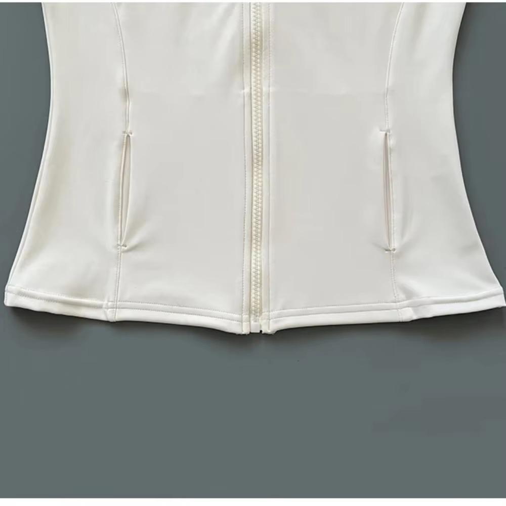 Quick Dry Stand Up Collar Fitness Jacket For Women Slim-Fit Zipper Yoga Wear Long Sleeve Breathable Running Sports Cycling Top