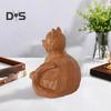 Резьба по дереву сидящая кошка смоляная фигурка мини-статуэтка котенка скульптура домашний офис книжная полка настольное украшение орнамент