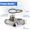 11537509227 Upgrade Aluminium Thermostat Housing Assembly for BMW 323 325 328 330 525 528 530 X3 Z3 Z4 X5 1999-2006
