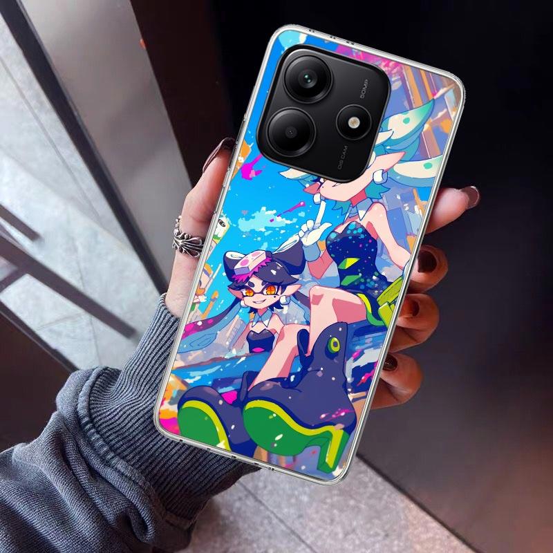Game S-Splatoons Phone Case For Xiaomi Redmi Note 15 14 14S 13 12S 12 Pro Plus 11S 11 10S 10 4G Cover 11E 11T 5G Print Fundas Re