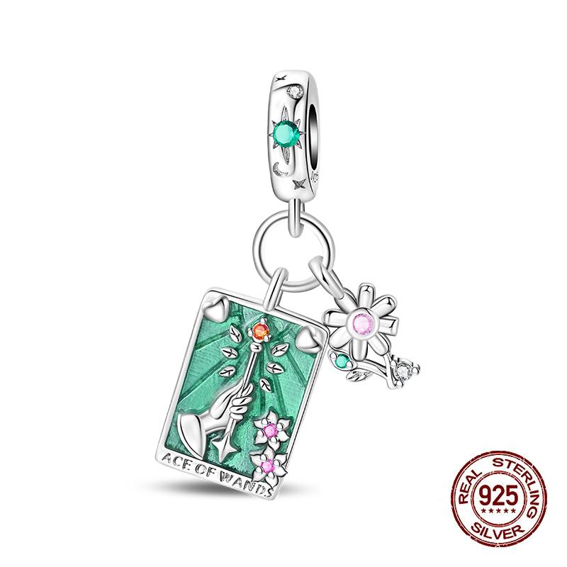 Медная Коллекция Таро Подвеска DIY Бусины Королева Скипетр Подходят для 3 мм Оригинального Браслета Ювелирные Изделия Подарки на День Рождения