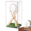 Baseball Display Case, Baseball Display Case - Clear Acrylic Display Case - Transparent Cabinet, Sign Showcase, Dustproof UV Protected Ball Stand for