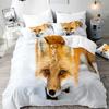 3D The Fox Постельное белье Пододеяльник с наволочкой Твин Полный Queen King Постельное белье Постельное белье