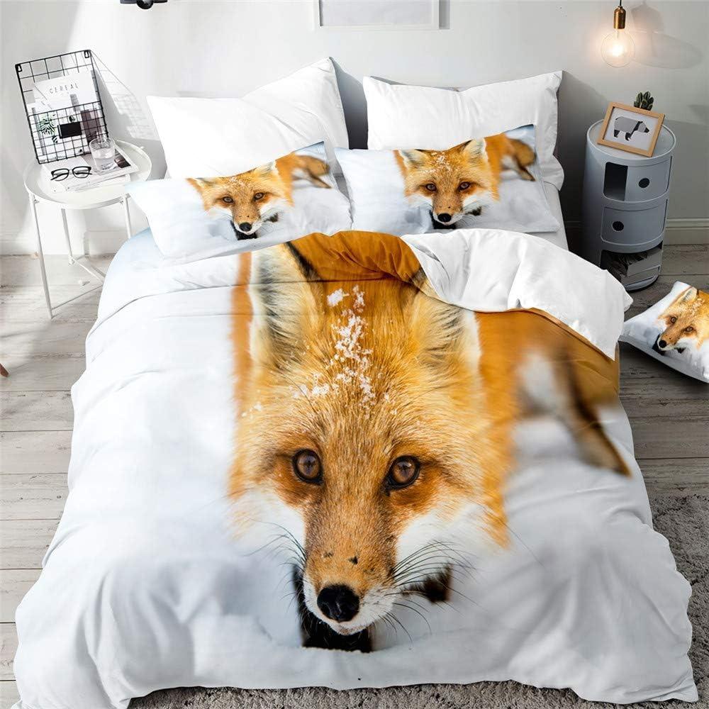 3D The Fox Постельное белье Пододеяльник с наволочкой Твин Полный Queen King Постельное белье Постельное белье