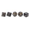 5pcs Valentine"s Day Couple Dice Lovers Bachelor Party Multiple Pose Sexual Dice Toy Black
