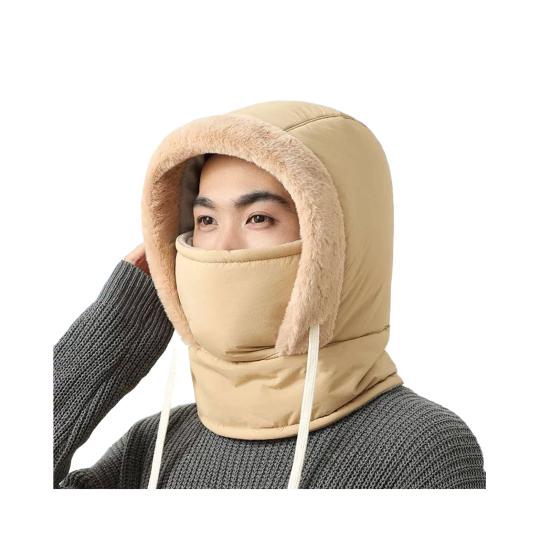 Шапка для верховой езды Ветрозащитная Зимняя Защита лица с Дышащей Областью Носа и Рта Теплая Бархатная Подкладка Покрытие 360 Градусов Лыжный Гейтор для Шеи